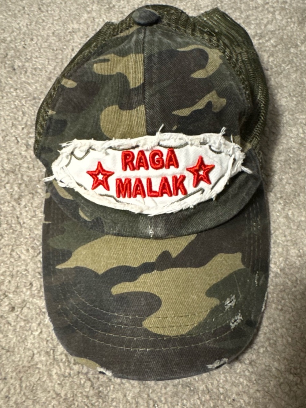 Raga Malak camo hat
